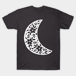 White Moon (Negative Space) T-Shirt